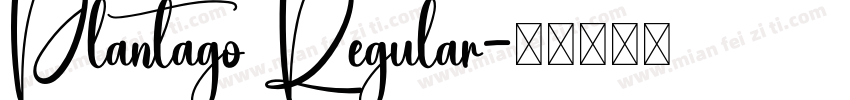 Plantago Regular字体转换